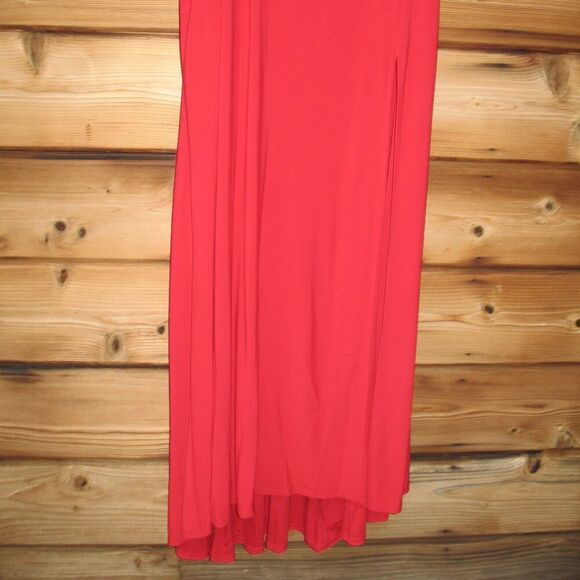 Jump Apparel Juniors One Shoulder Jersey Gown with Cutout - Picture 5 of 9